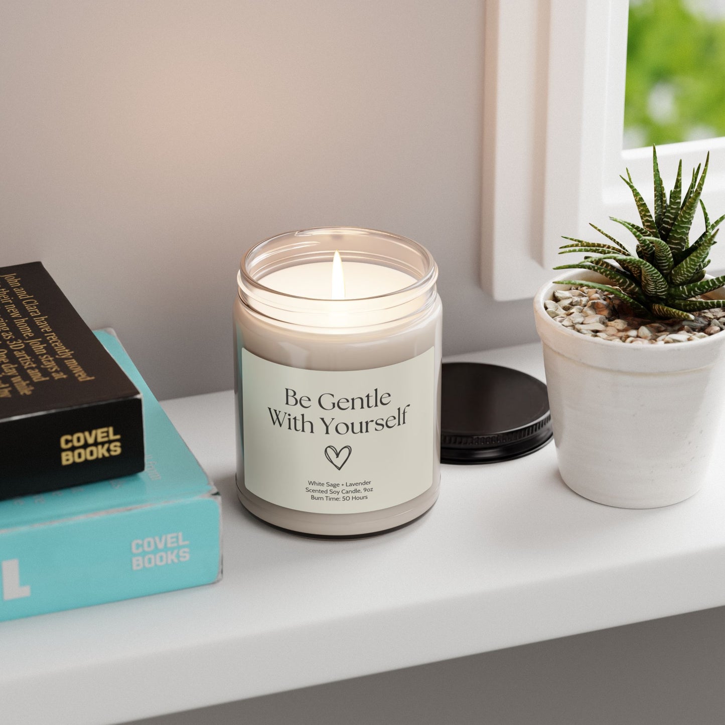 Be Gentle With Yourself - Self-Love Affirmation Candle | by JuzForHue