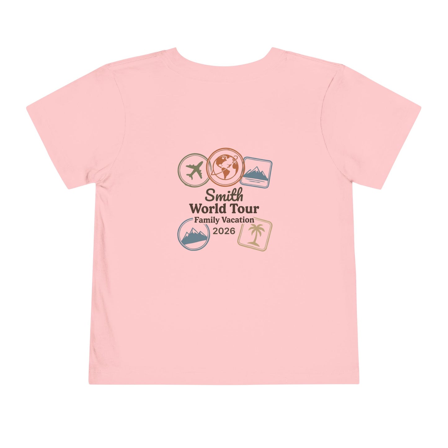 Family World Tour: Personalized Toddler Travel Tee | by JuzForHue