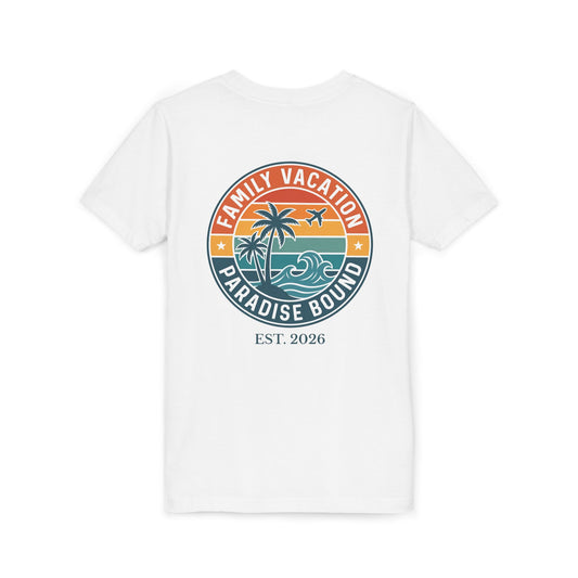 Sunset Coast Escape: Youth Family Vacation Tee | by JuzForHue