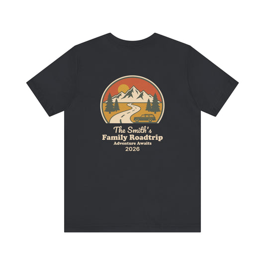 Adventure Route Road Trip: Adult Family Travel Shirt | by JuzForHue