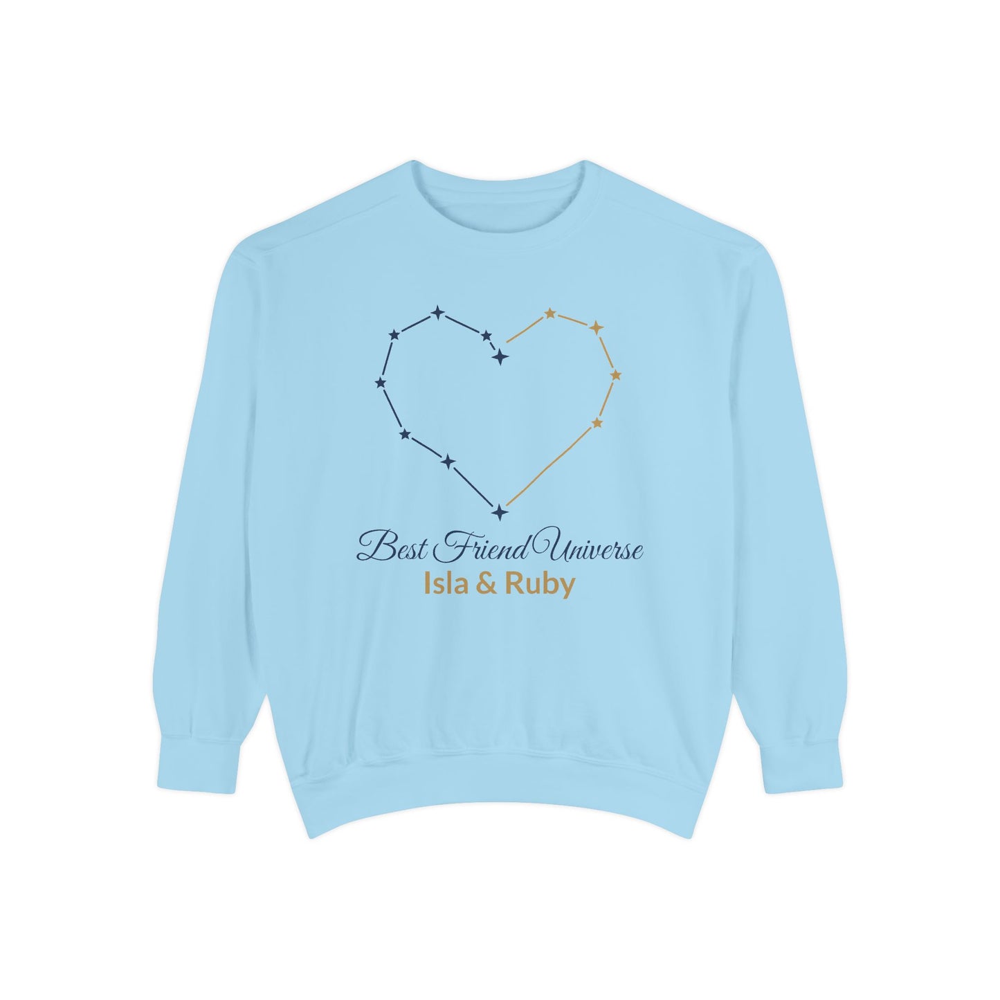 Custom Best Friend Universe Heart Matching Sweatshirt | by JuzForHue