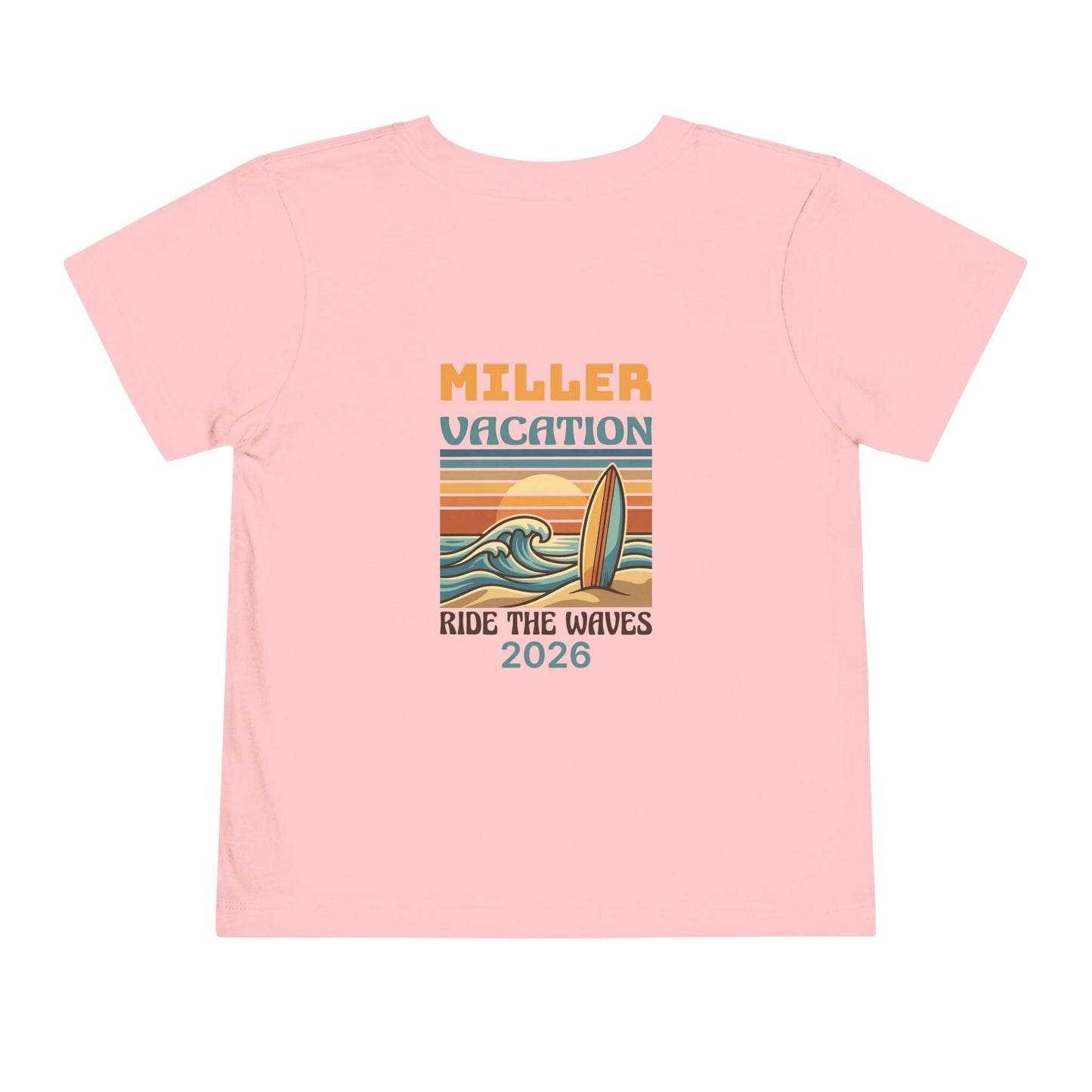 Retro Surf Family Vacation: Toddler Beach Tee | by JuzForHue