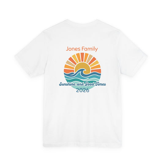 Sunshine Memories: Personalized Adult Travel Shirt | by JuzForHue