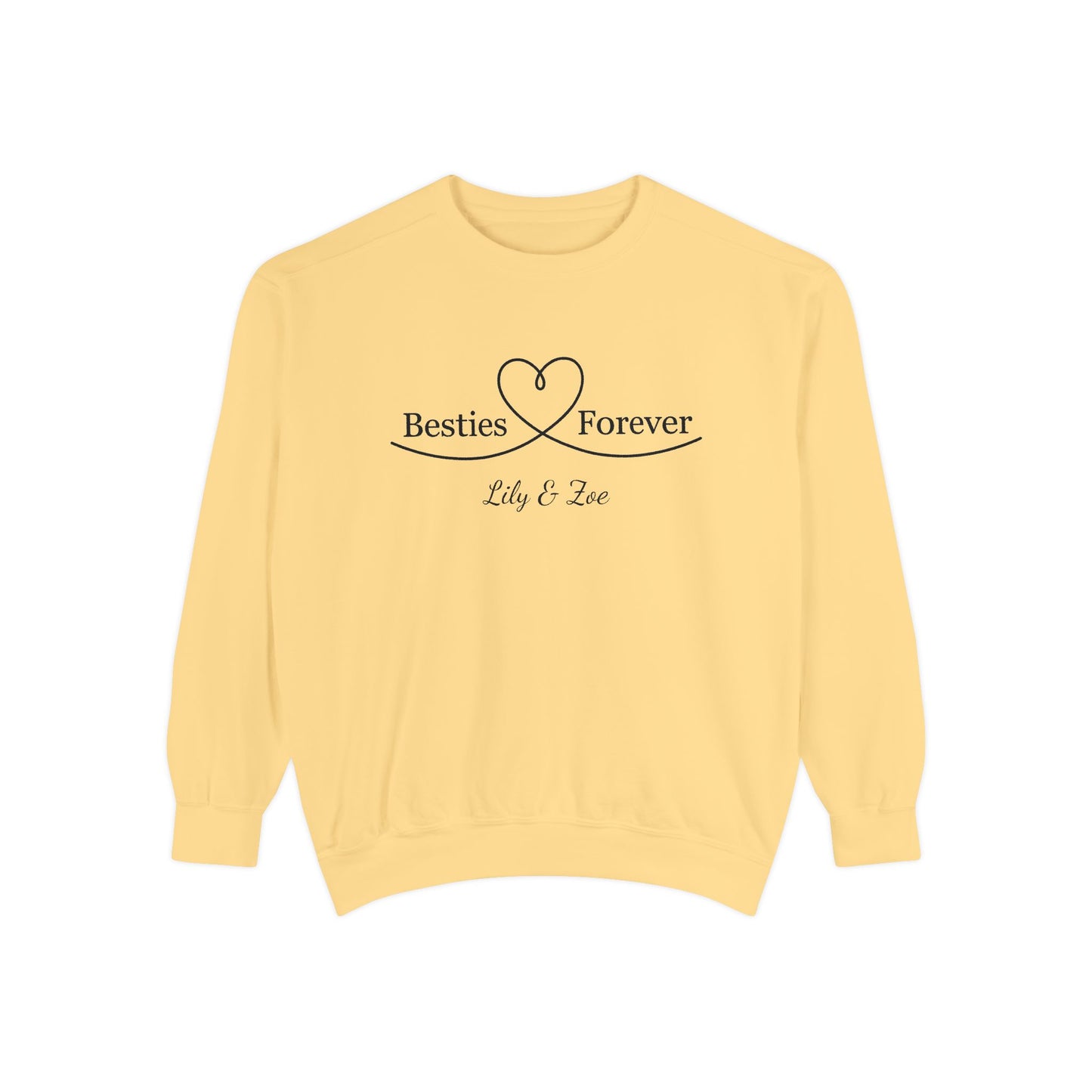 Custom Besties Forever Heart Matching Sweatshirt | by JuzForHue