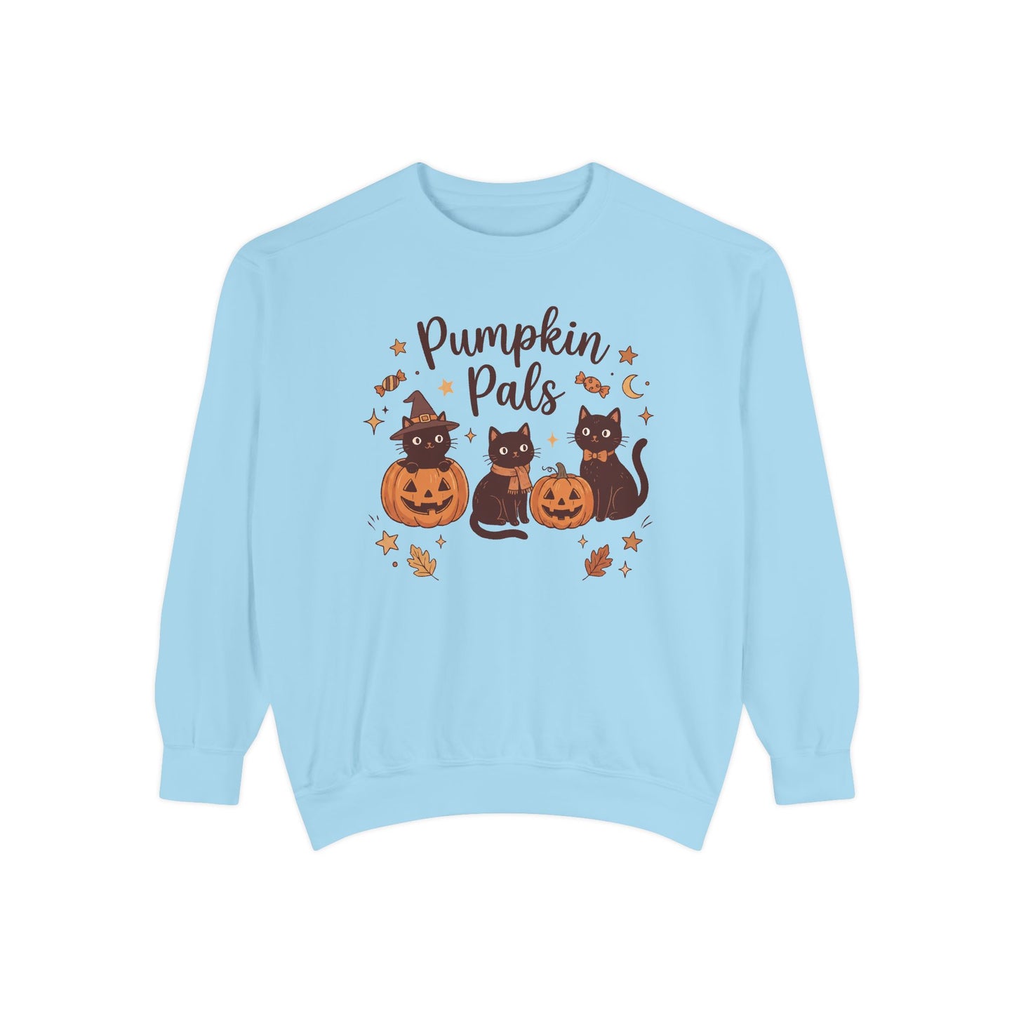 Pumpkin Pals: Halloween Black Cat Sweatshirt