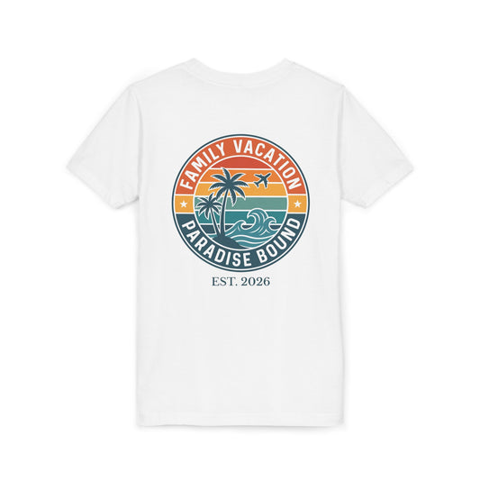 Sunset Coast Escape: Youth Family Vacation Tee | by JuzForHue