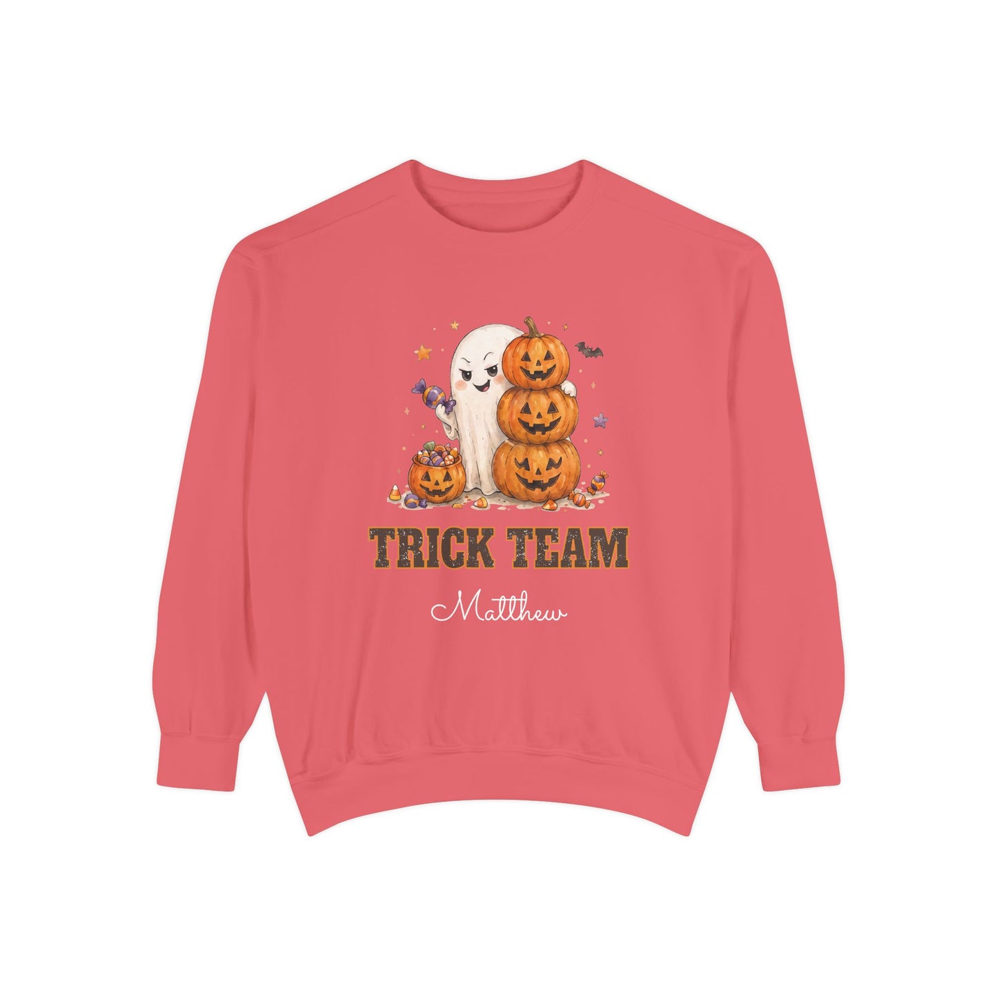 Trick Team: Smug Ghost Halloween Sweatshirt