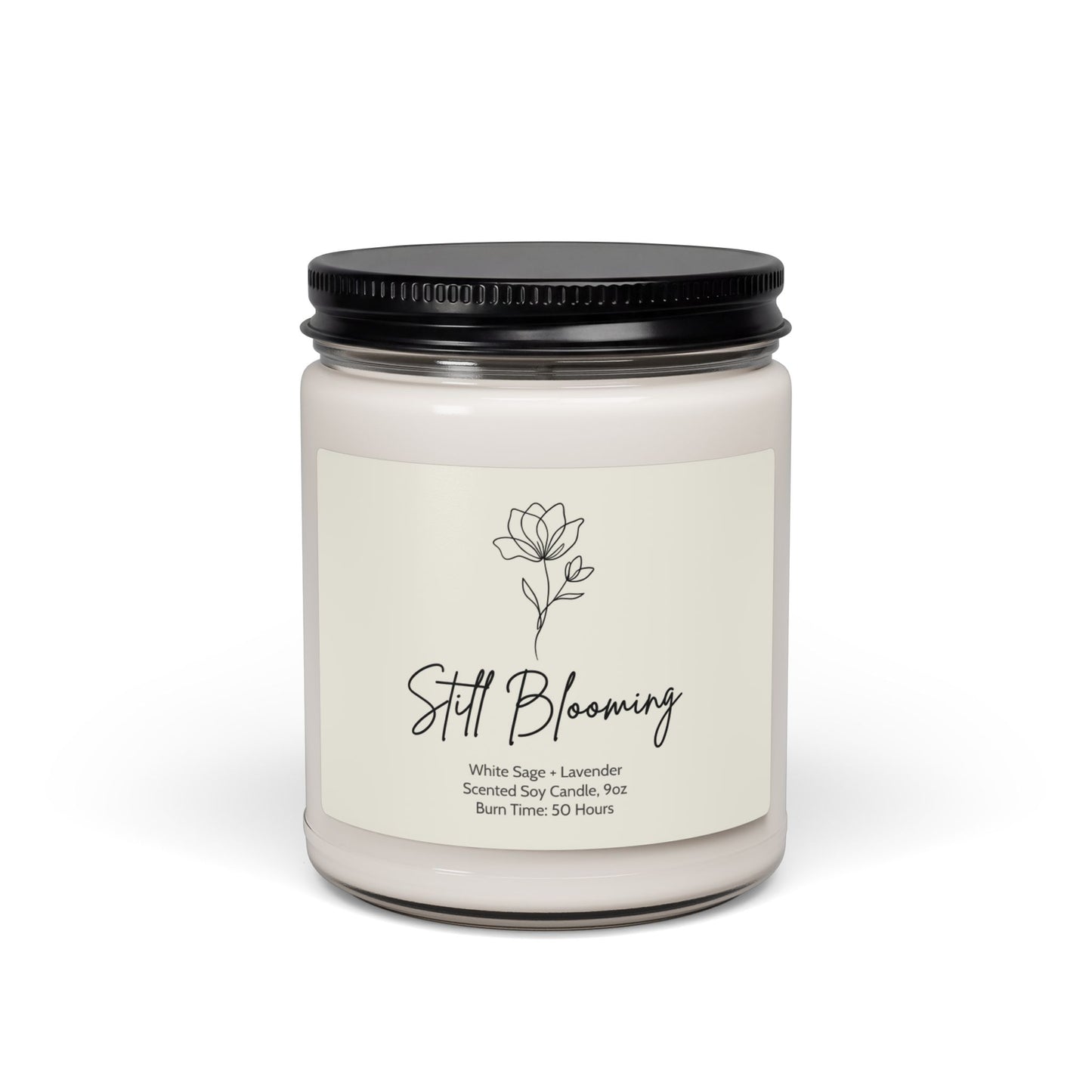 Still Blooming - Self-Love Affirmation Candle | by JuzForHue