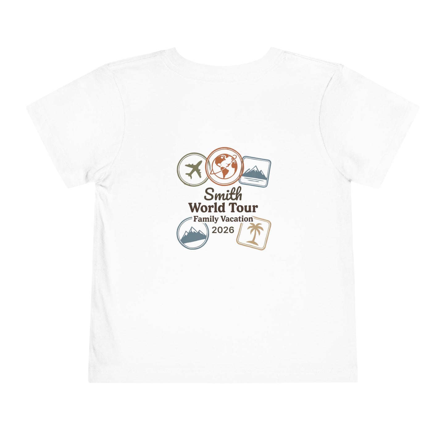 Family World Tour: Personalized Toddler Travel Tee | by JuzForHue