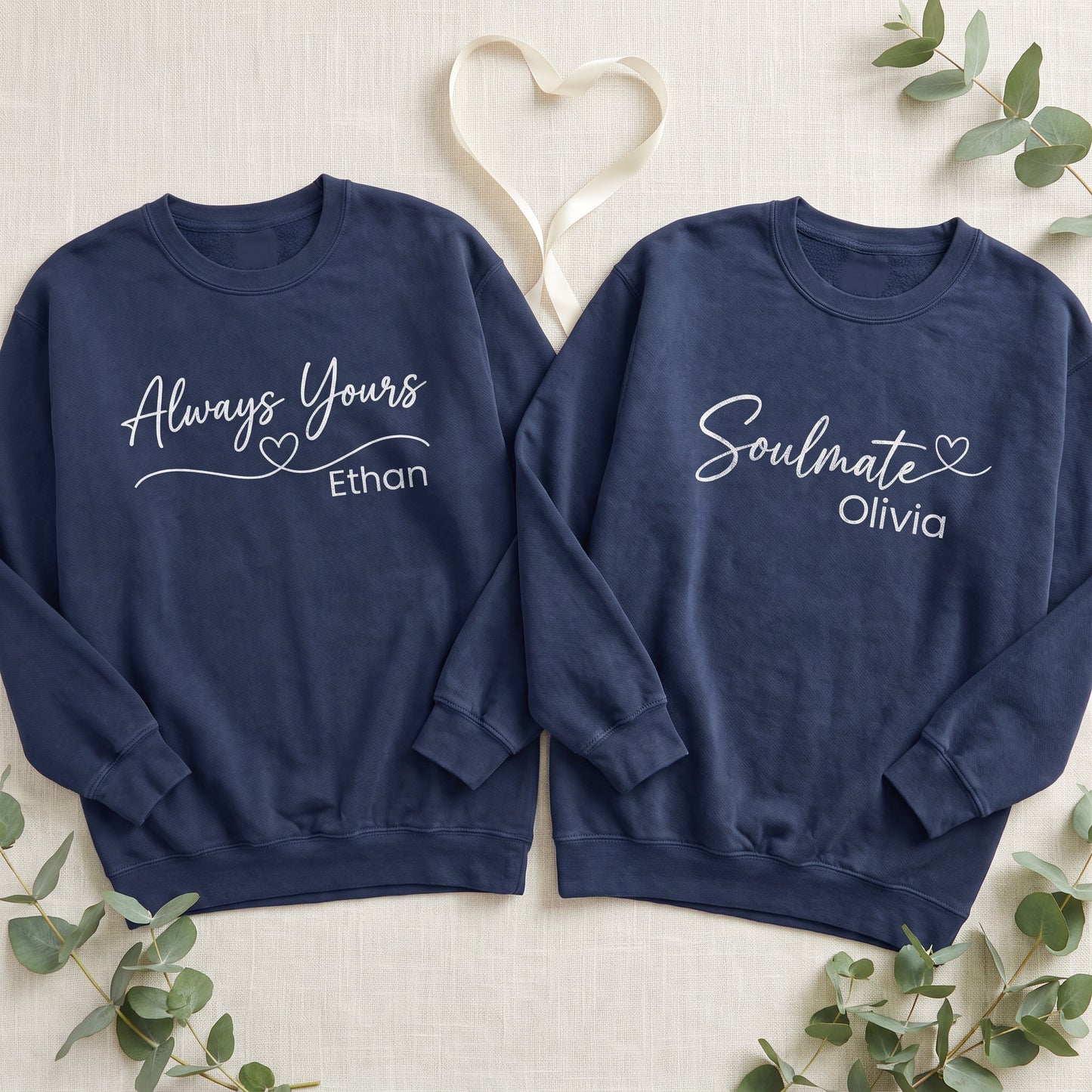 Custom Always Yours Soulmate Matching Unisex Sweatshirts | by JuzForHue