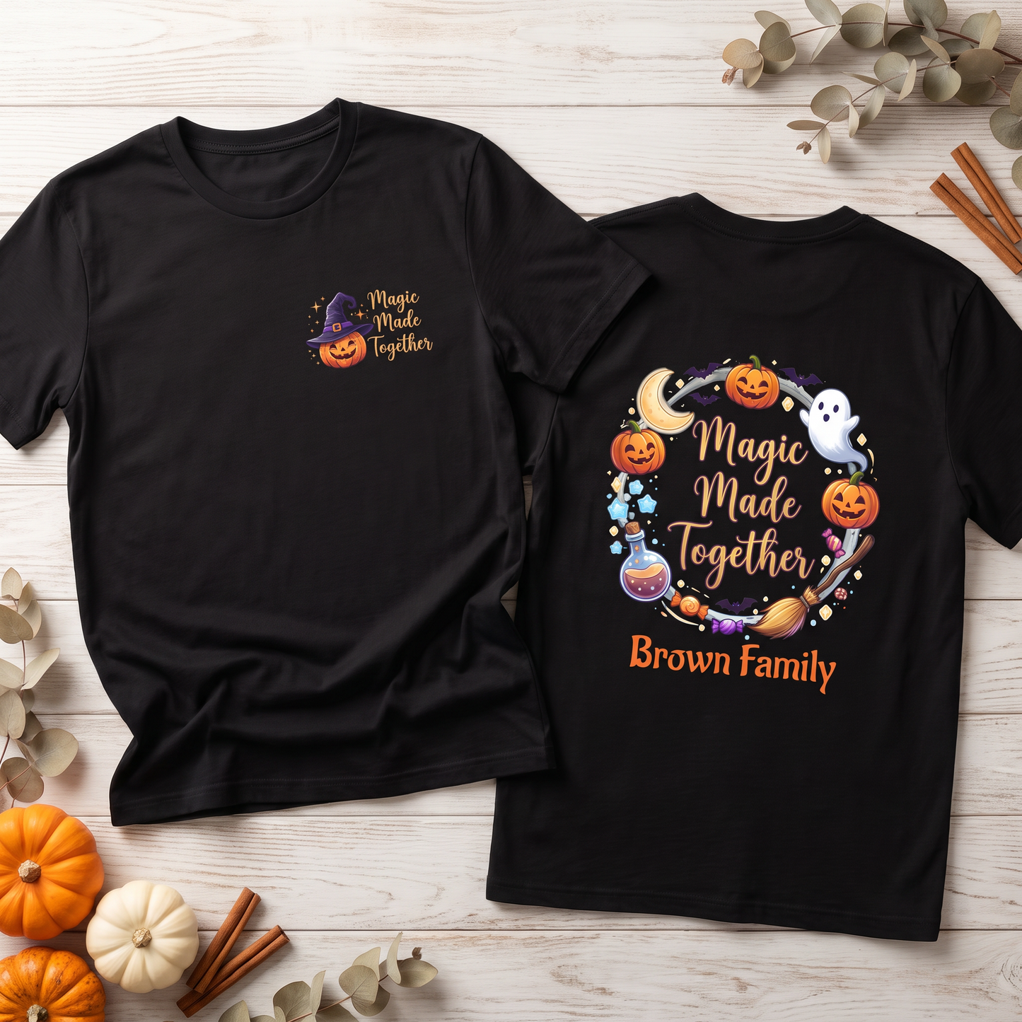 Magic Made Together: Adult Halloween Personalized Shirt | by JuzForHue