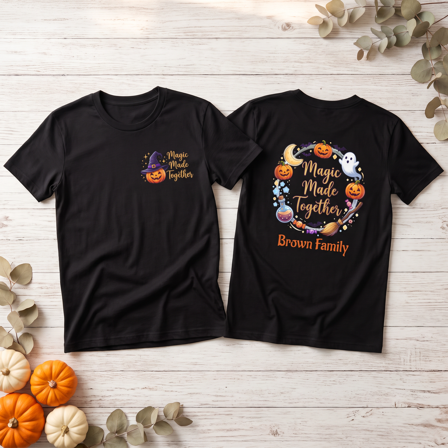 Magic Made Together: Youth Halloween Personalized Shirt | by JuzForHue