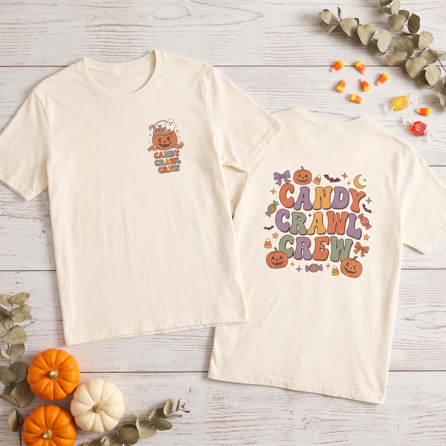 Candy Crawl Crew: Adult Halloween Matching Shirt | by JuzForHue