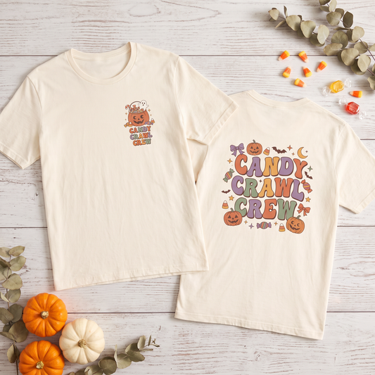 Candy Crawl Crew: Adult Halloween Matching Shirt | by JuzForHue