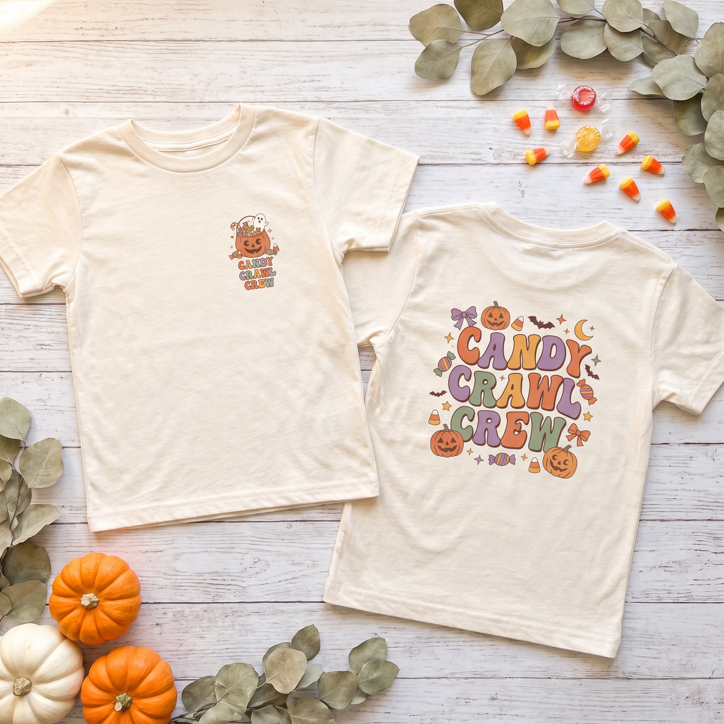 Candy Crawl Crew: Toddler Halloween Matching Shirt | by JuzForHue