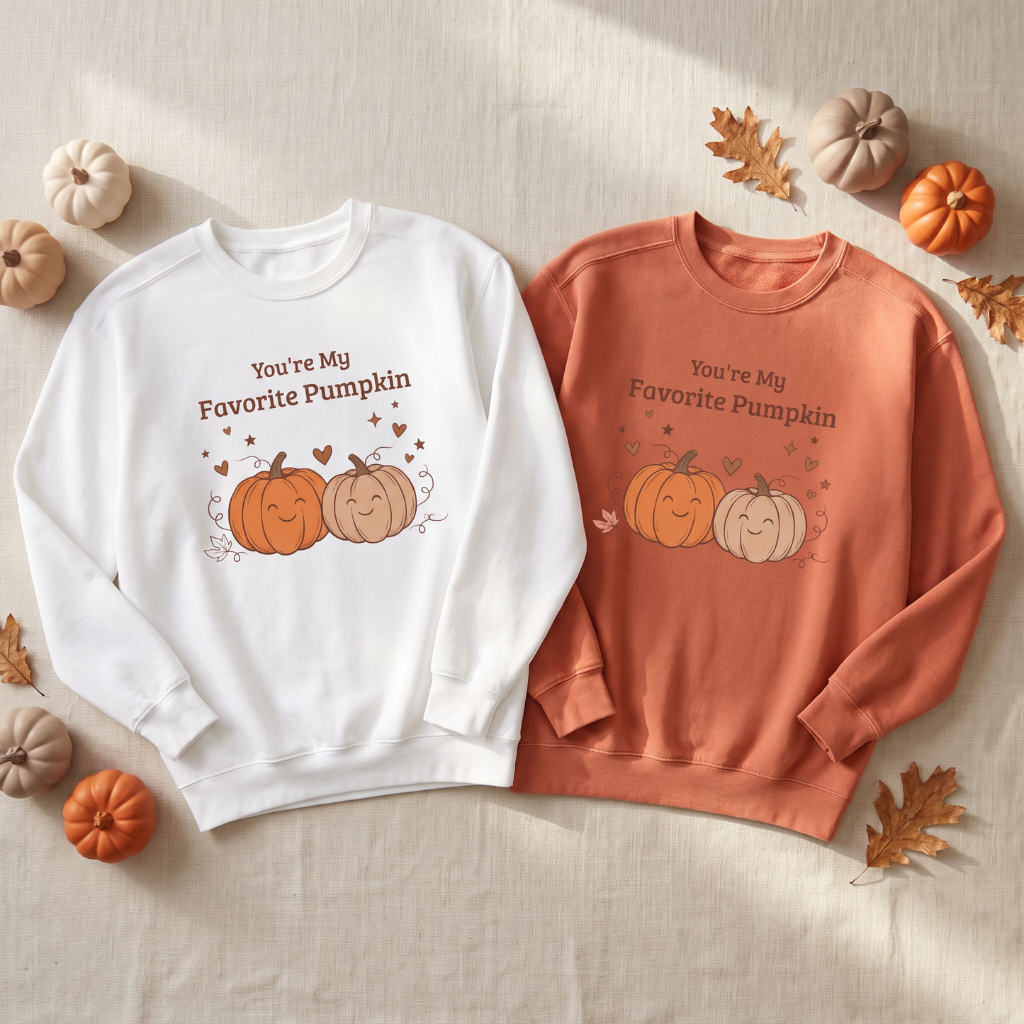 You're My Favorite Pumpkin: Matching Halloween Couple Sweatshirt