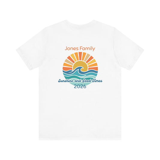Sunshine Memories: Personalized Adult Travel Shirt | by JuzForHue