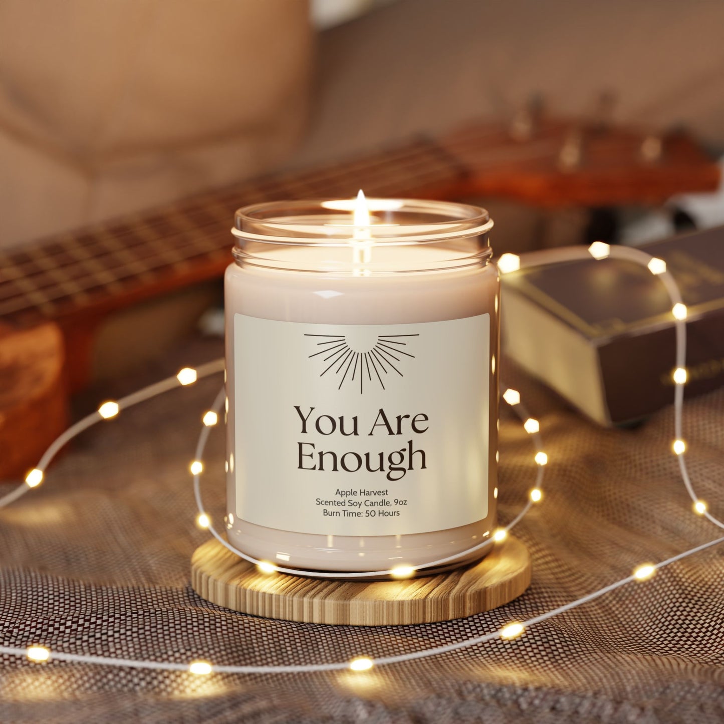You Are Enough Self-Love Affirmation Soy Candle | by JuzForHue