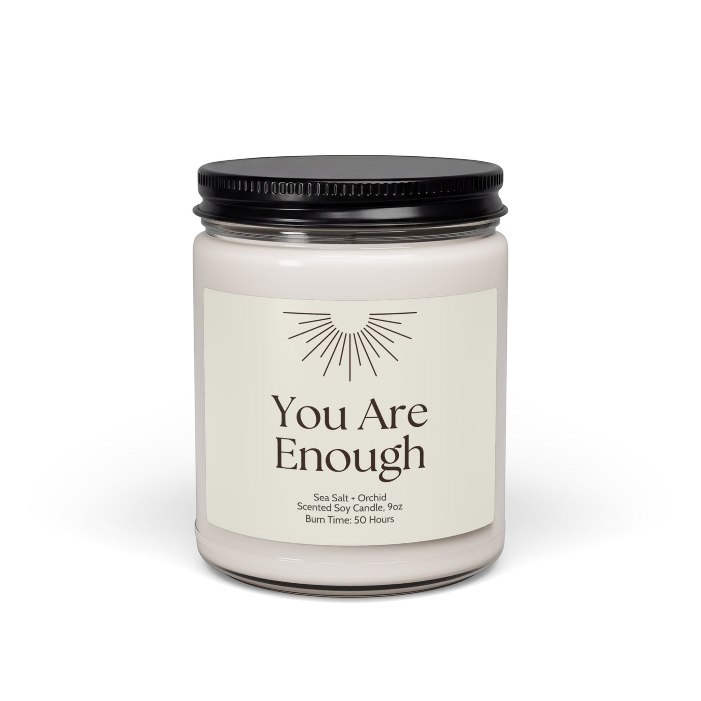 You Are Enough Self-Love Affirmation Soy Candle | by JuzForHue