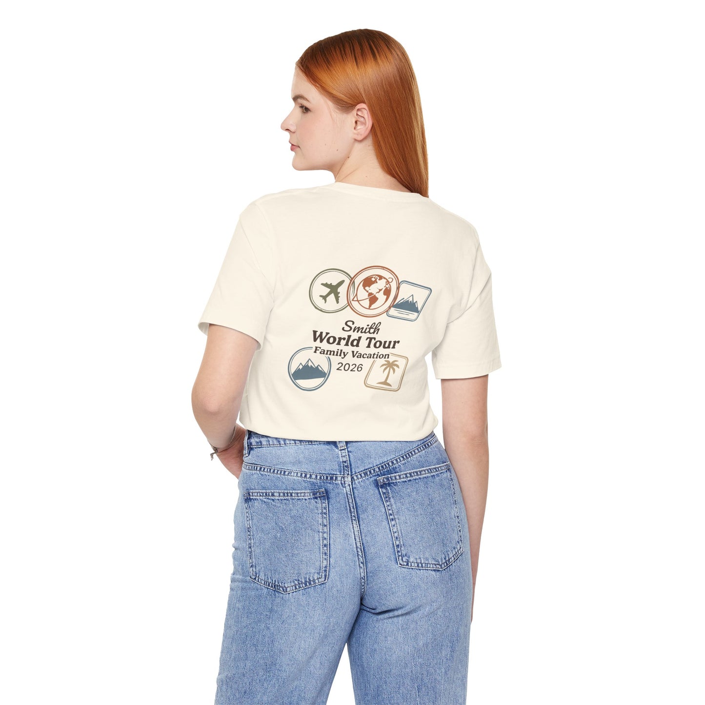 Family World Tour: Personalized Adult Travel Shirt | by JuzForHue