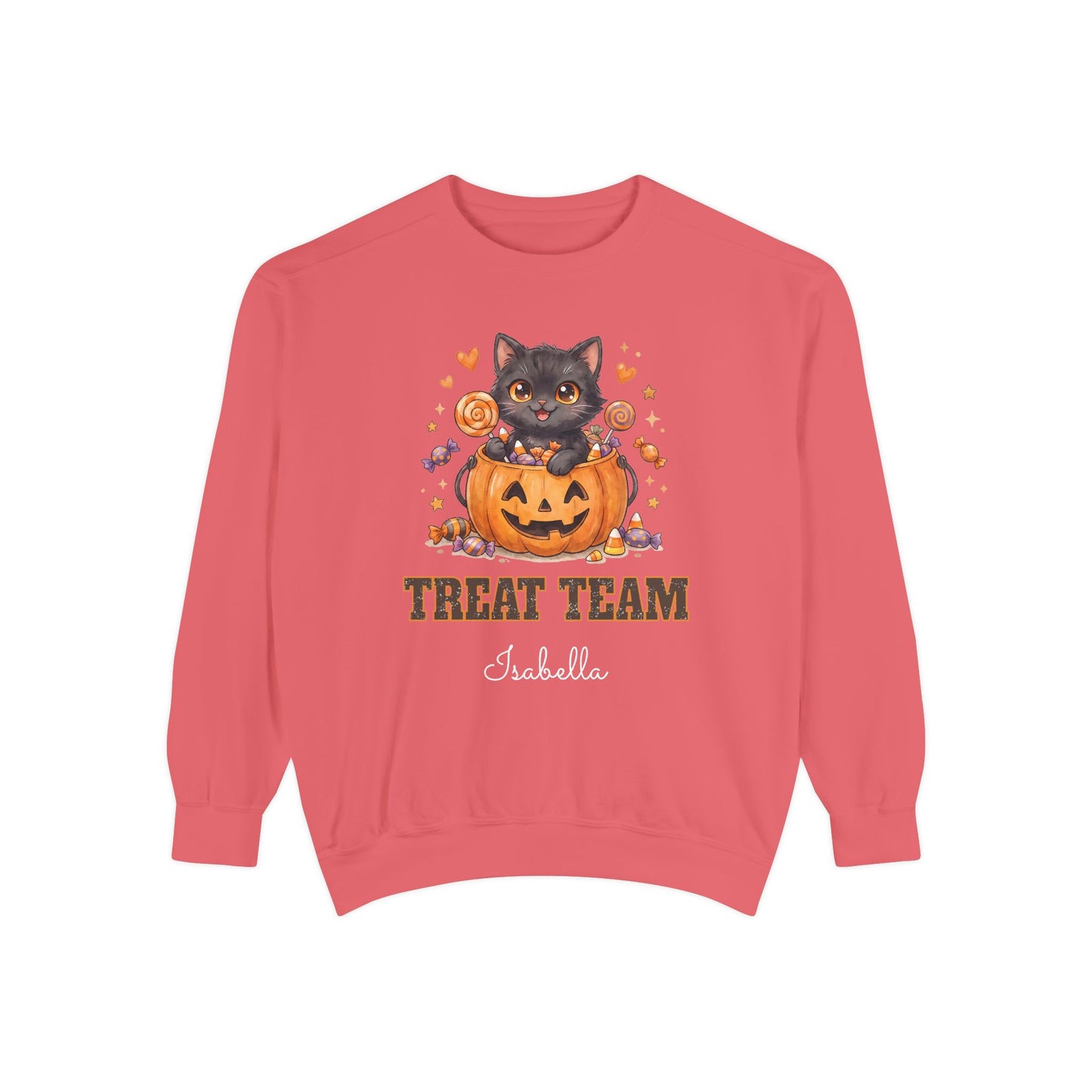 Treat Team: Candy Cat Halloween Sweatshirt