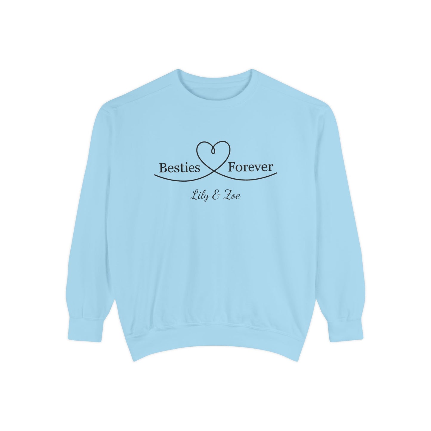 Custom Besties Forever Heart Matching Sweatshirt | by JuzForHue