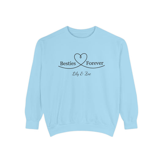 Custom Besties Forever Heart Matching Sweatshirt | by JuzForHue