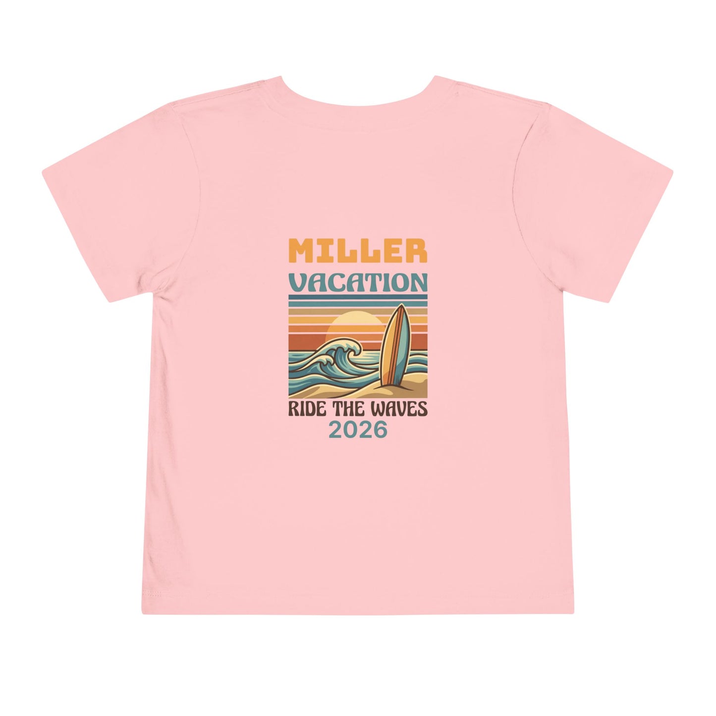 Retro Surf Family Vacation: Toddler Beach Tee | by JuzForHue