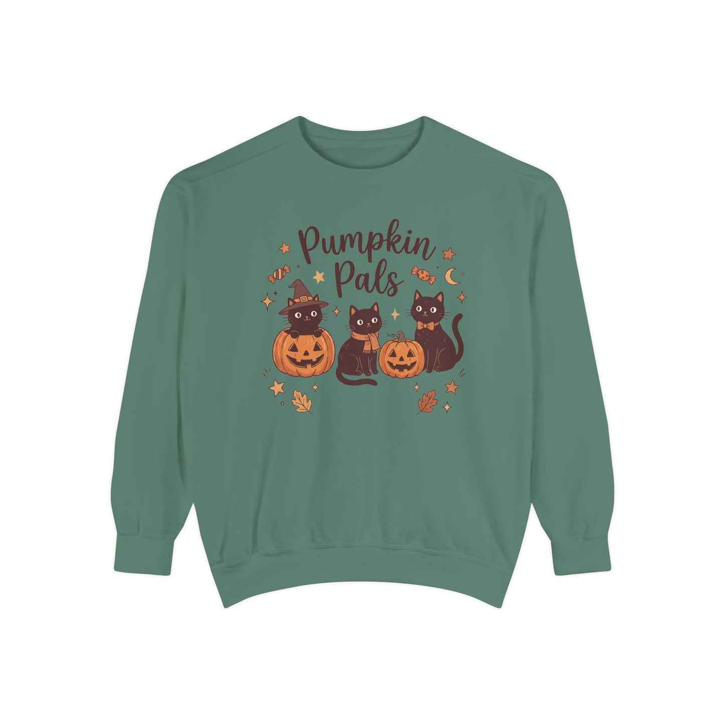 Pumpkin Pals: Halloween Black Cat Sweatshirt