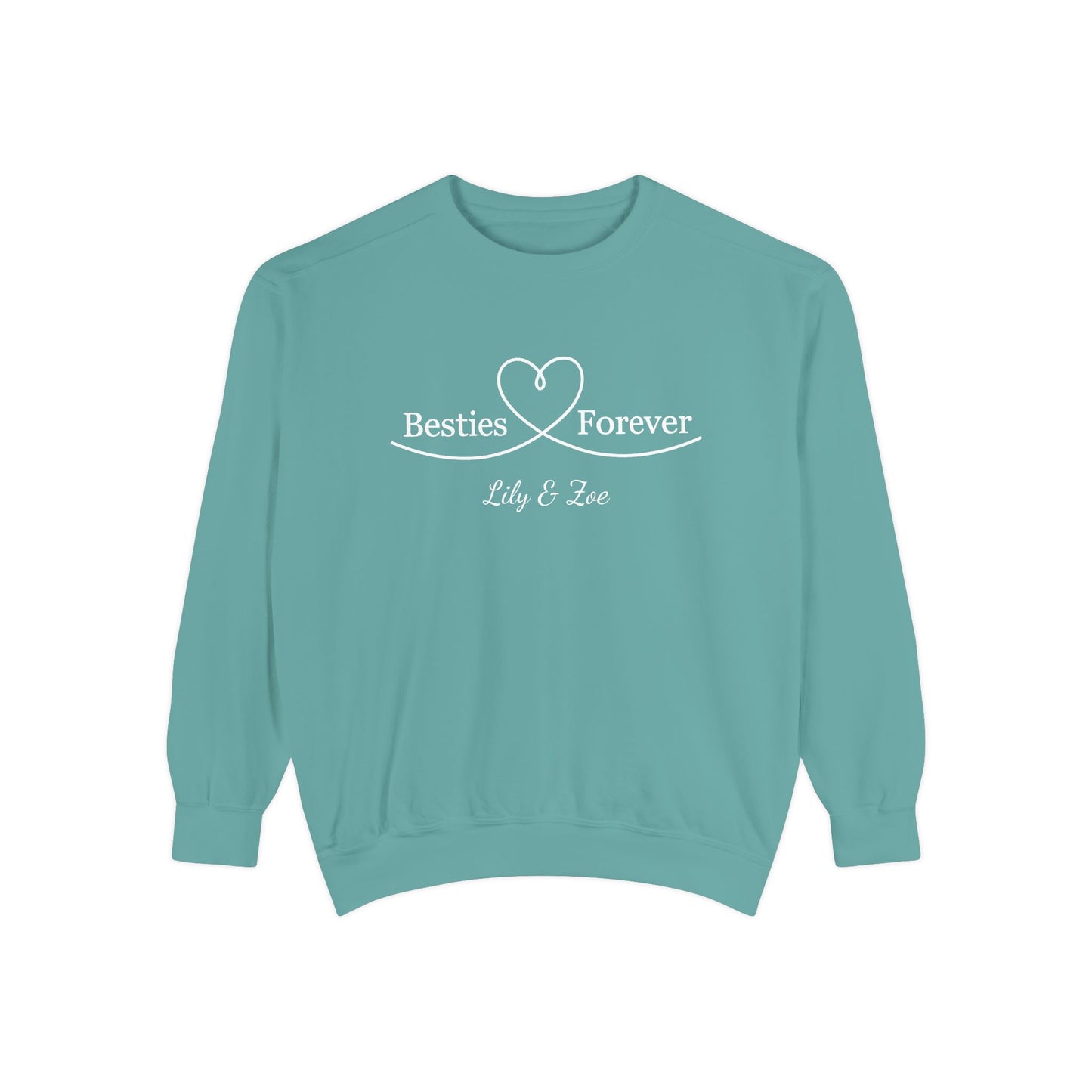 Custom Besties Forever Heart Matching Sweatshirt | by JuzForHue