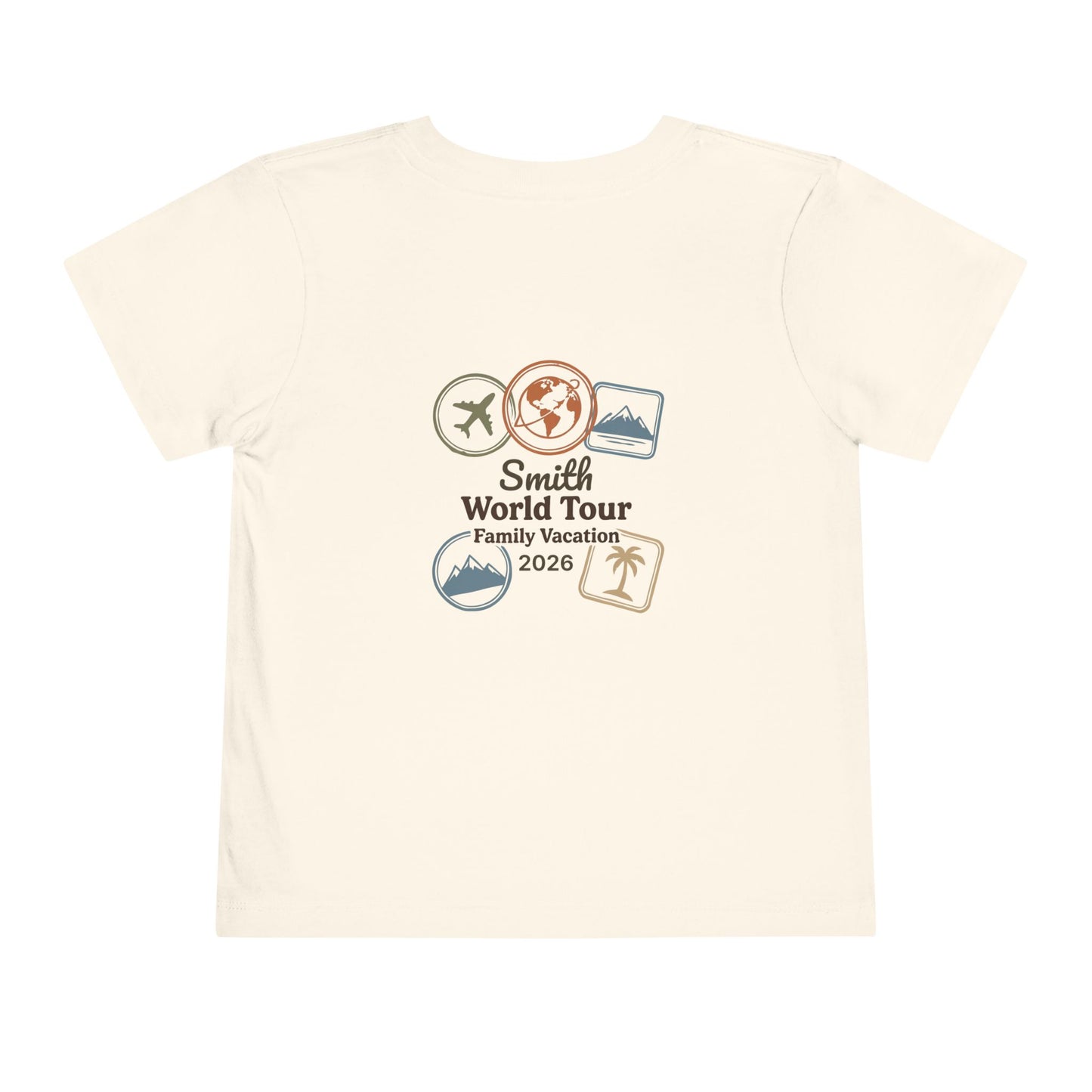 Family World Tour: Personalized Toddler Travel Tee | by JuzForHue