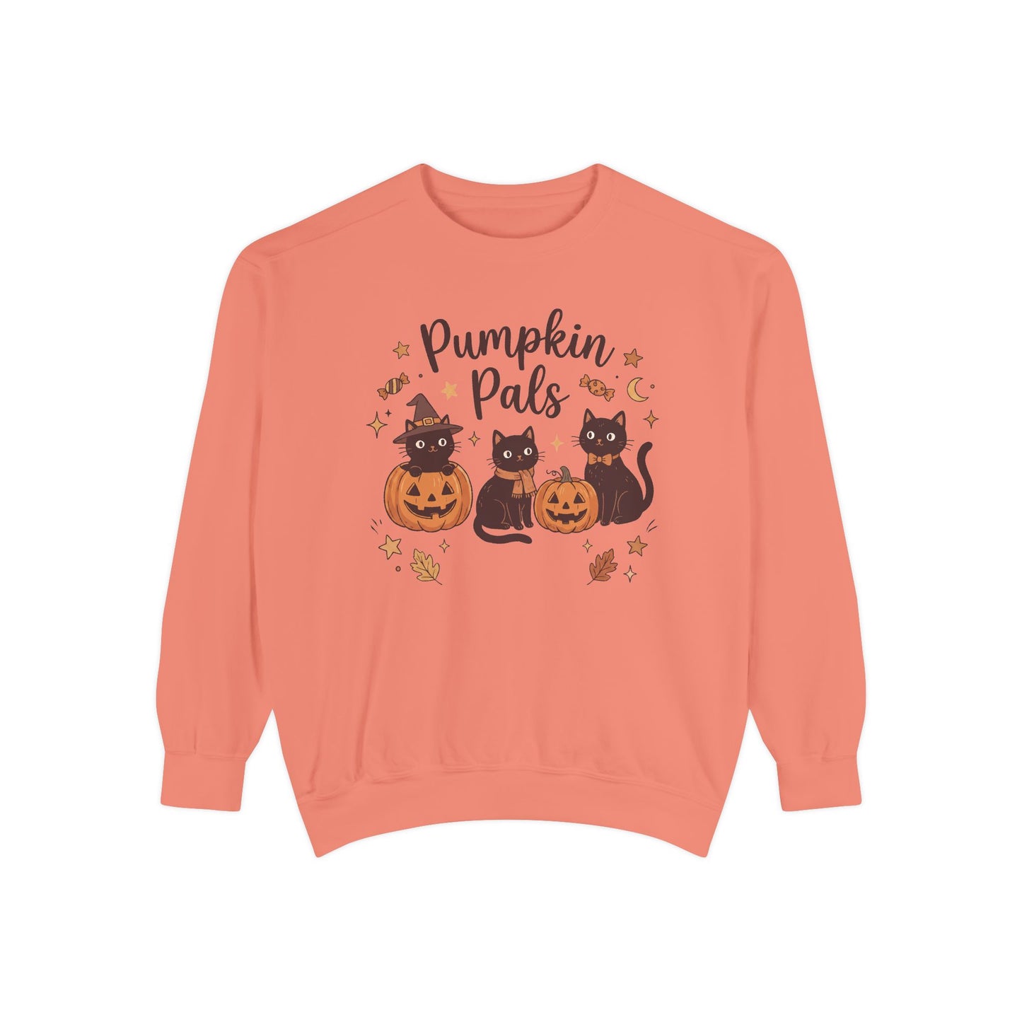Pumpkin Pals: Halloween Black Cat Sweatshirt
