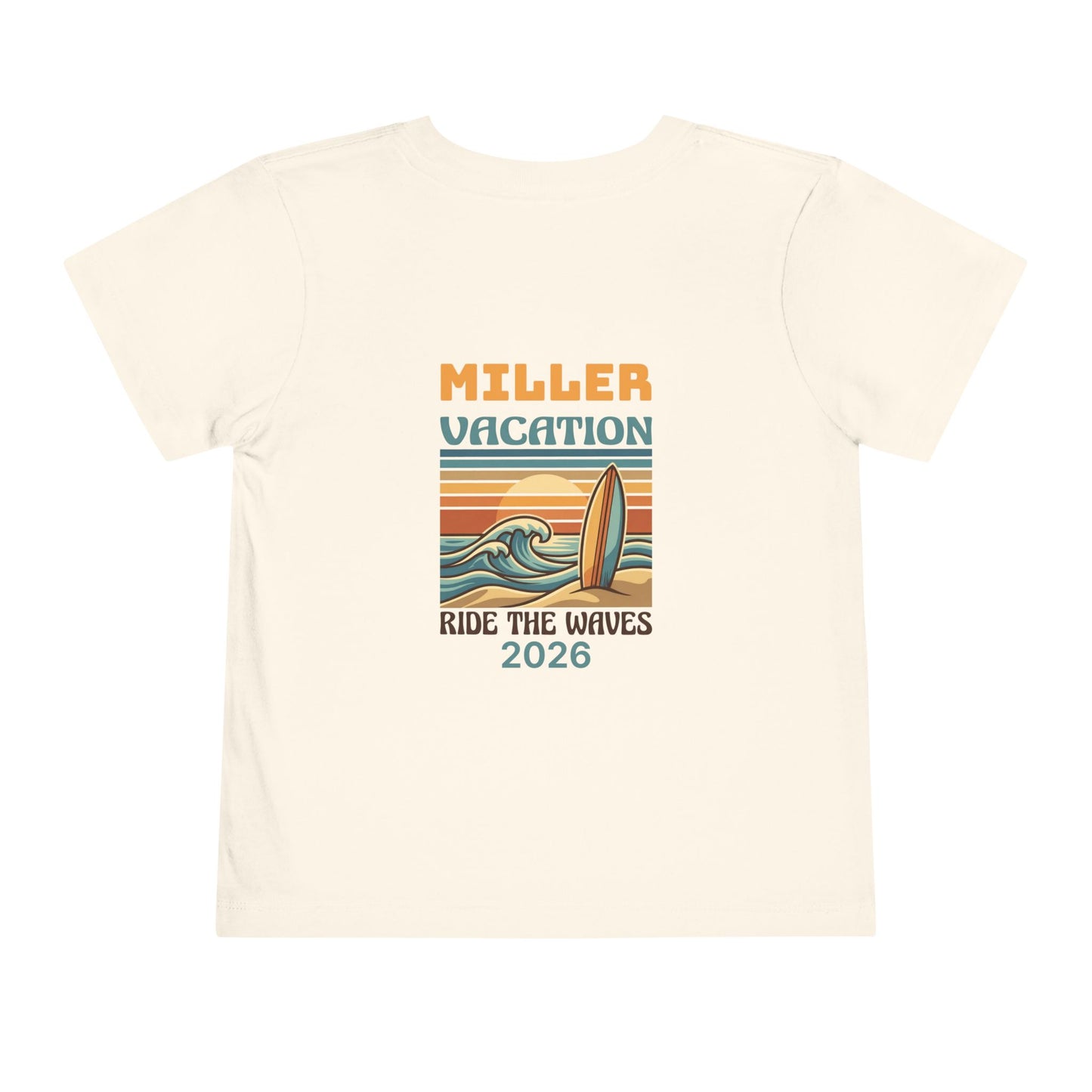 Retro Surf Family Vacation: Toddler Beach Tee | by JuzForHue