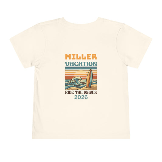 Retro Surf Family Vacation: Toddler Beach Tee | by JuzForHue